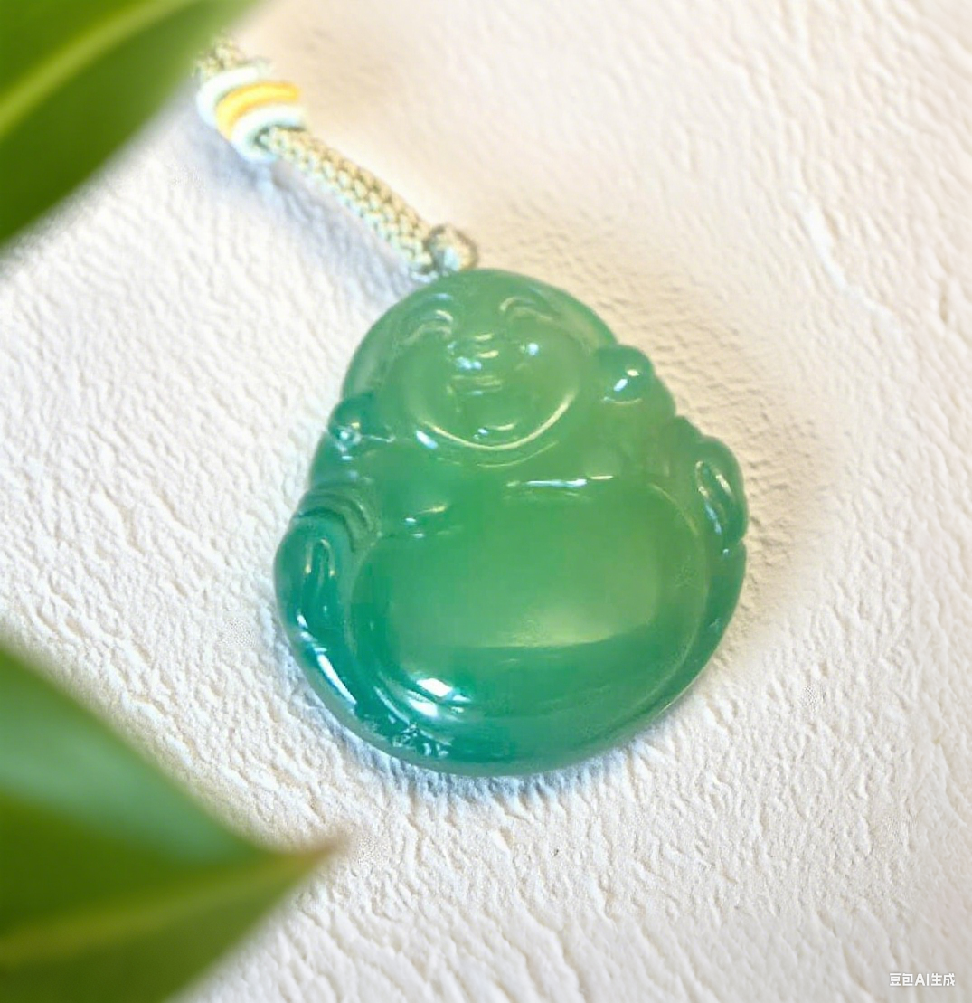 D119 Pendant Necklace: Green Joyful Spirit
