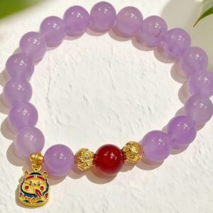 D51 Bead Bracelet: Purple Qi Rising from the East
